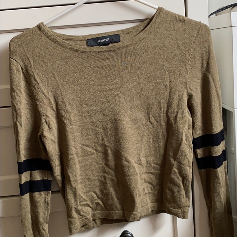Forever 21 olive green long sleeve